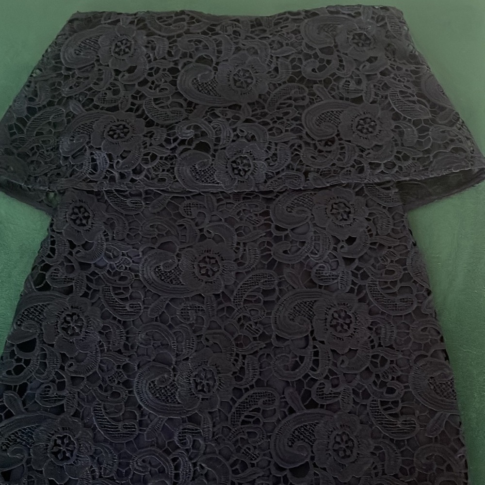 Anthropologie Likely navy sleeveless lace lined summer evening dress 00
5